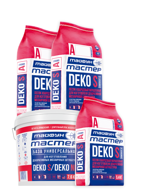 Декоративная мозаичная штукатурка «Тайфун Мастер» DEKO S